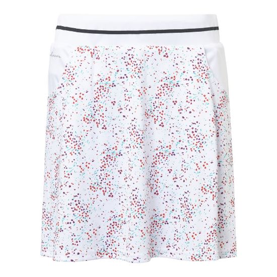  Abacus Ladies Juliet White Golf Skort Front View