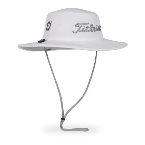 Titleist Tour Aussie White Golf Hat Side View