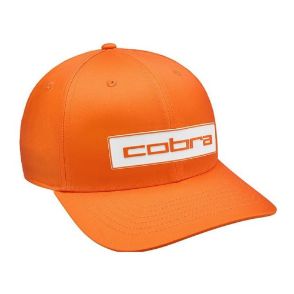 Cobra Tour Tech Rickie Orange Golf Cap Front View