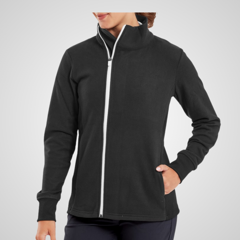 FootJoy Ladies Asymmetric Full Zip Fleece Golf Midlayer