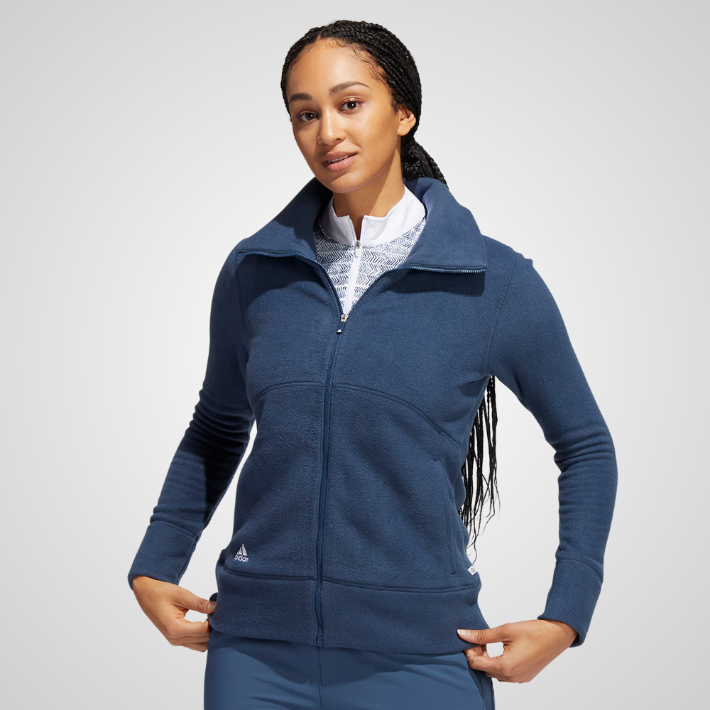 Adidas fleece jacket women's best sale