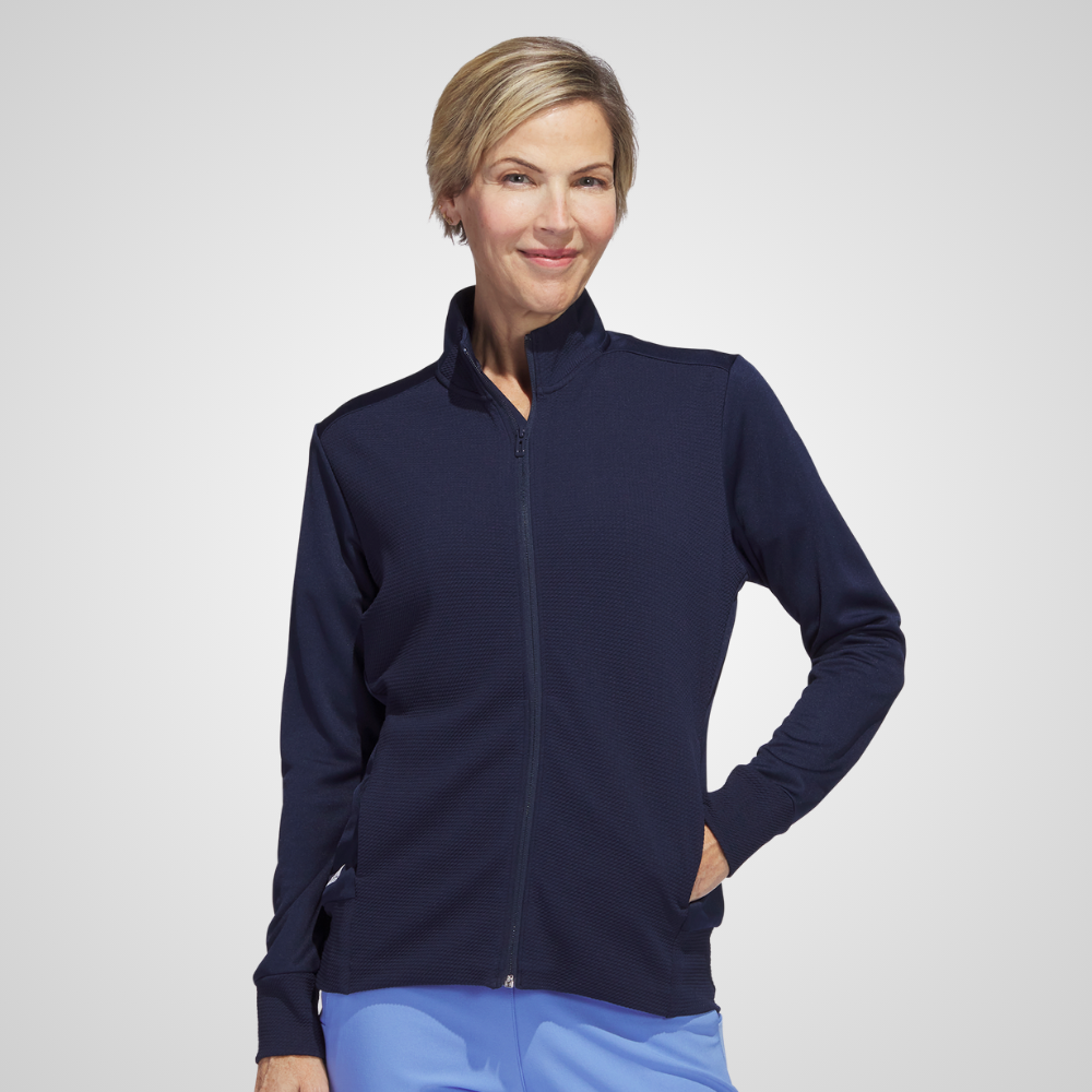 adidas Ladies Textured Full Zip Golf Jacket