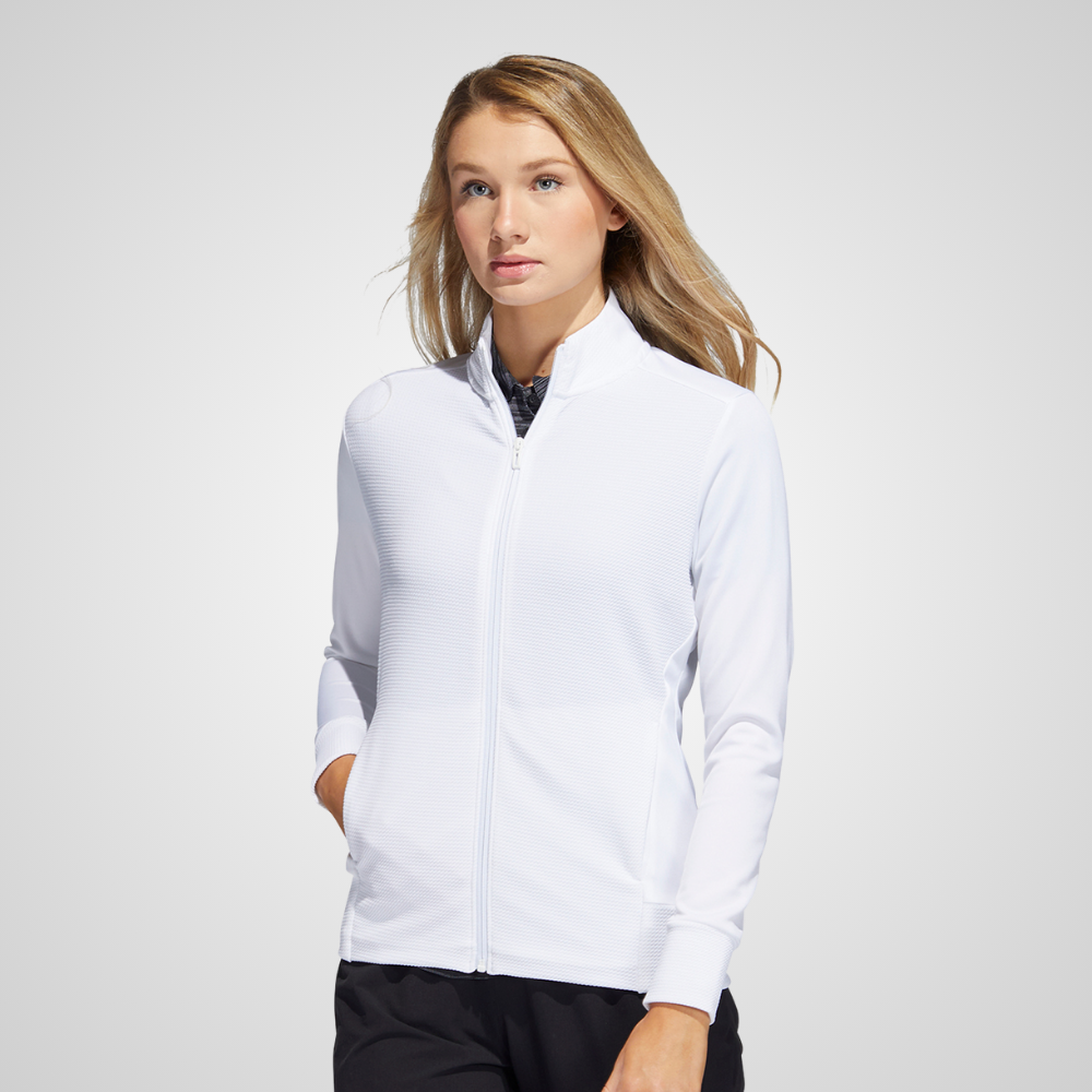 adidas Ladies Textured Full Zip Golf Jacket