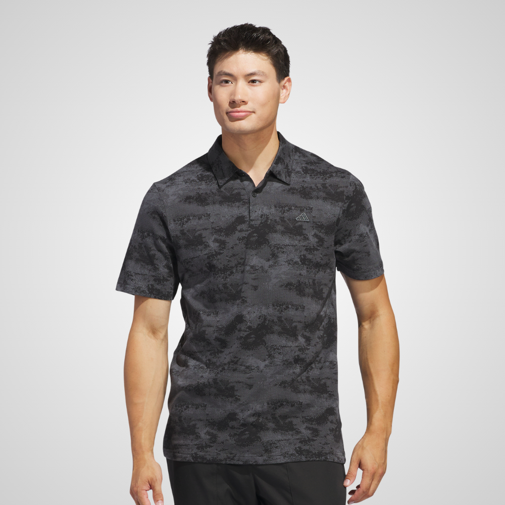 Black camo polo shirt best sale