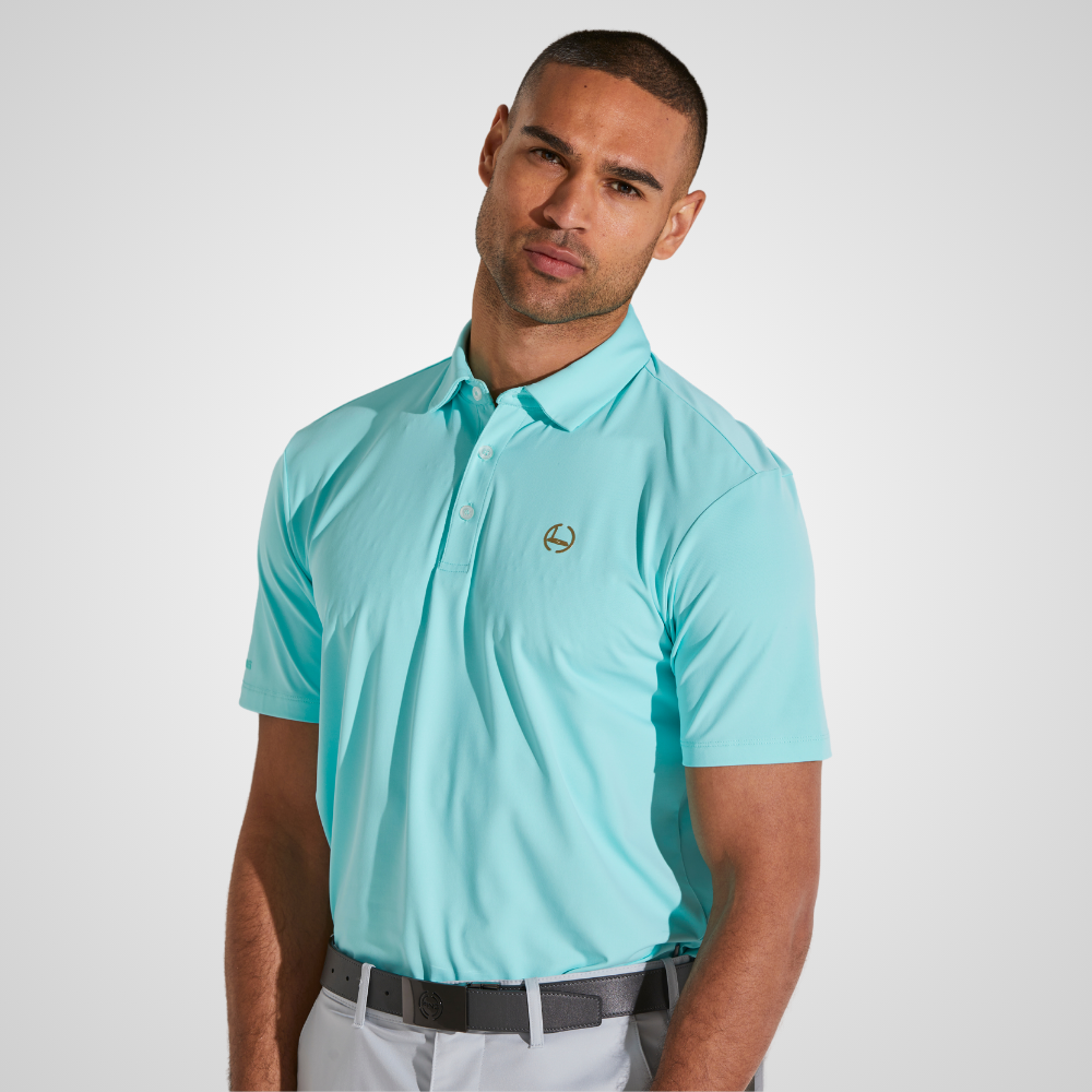 PING Men's Gold Putter Golf Polo Shirt