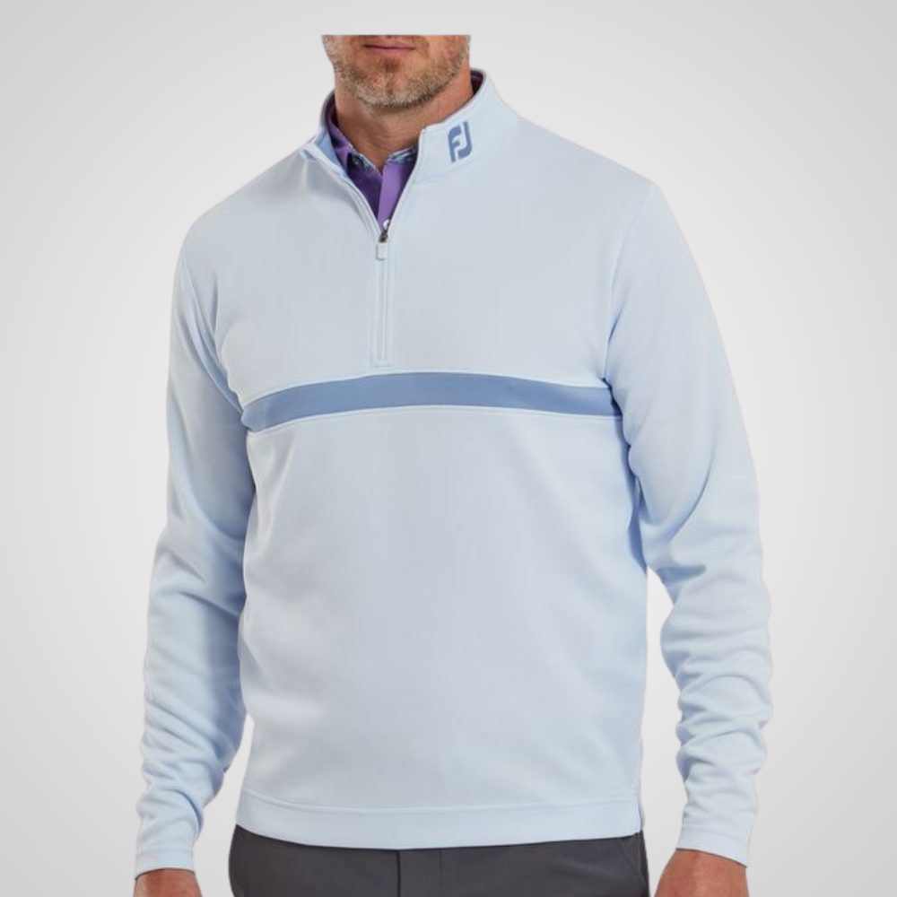 FootJoy Men's Inset Stripe Chill-Out Golf Pullover