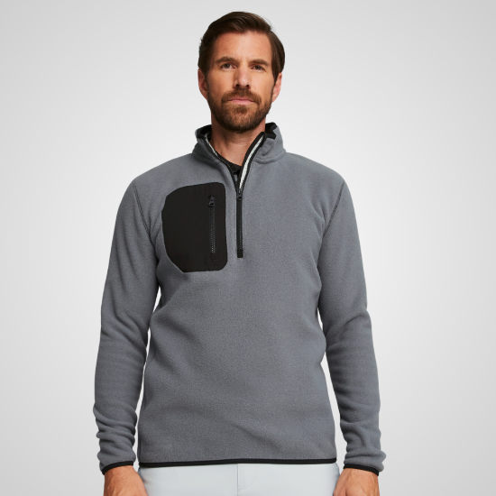 Picture of Puma Men's  Fleece 1/4-Zip Golf Sweater