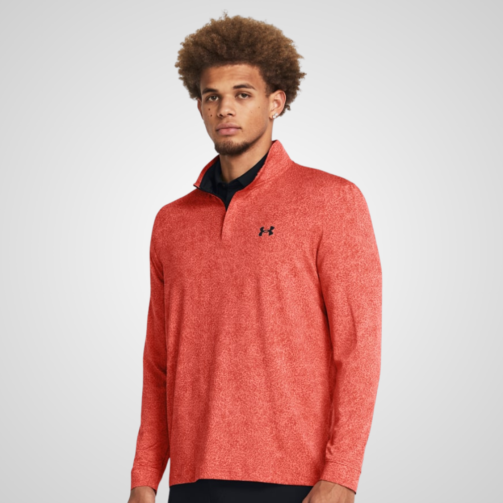 Under Armour Men's Playoff Printed 1/4 Zip Golf Midlayer