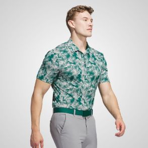 Picture of adidas Men's Ultimate 365 Pine Print Golf Polo Shirt