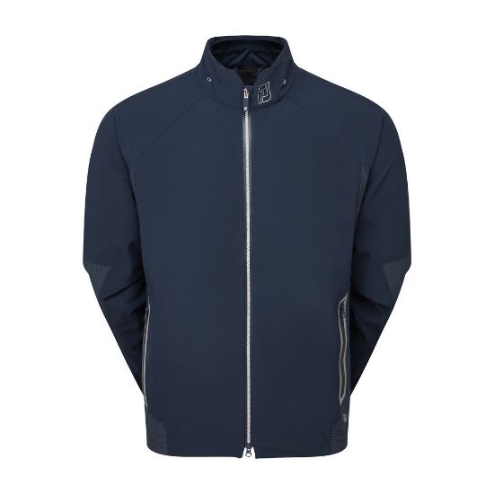 FootJoy Men's HydroTour Golf Rain Jacket in Navy Front View