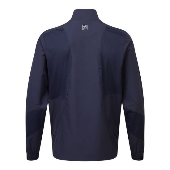 FootJoy Men's Hydrolite X Golf Rain Jacket Navy Rear View