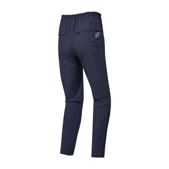 FootJoy Men's HydroLite X Golf Rain Trousers Navy Rear View