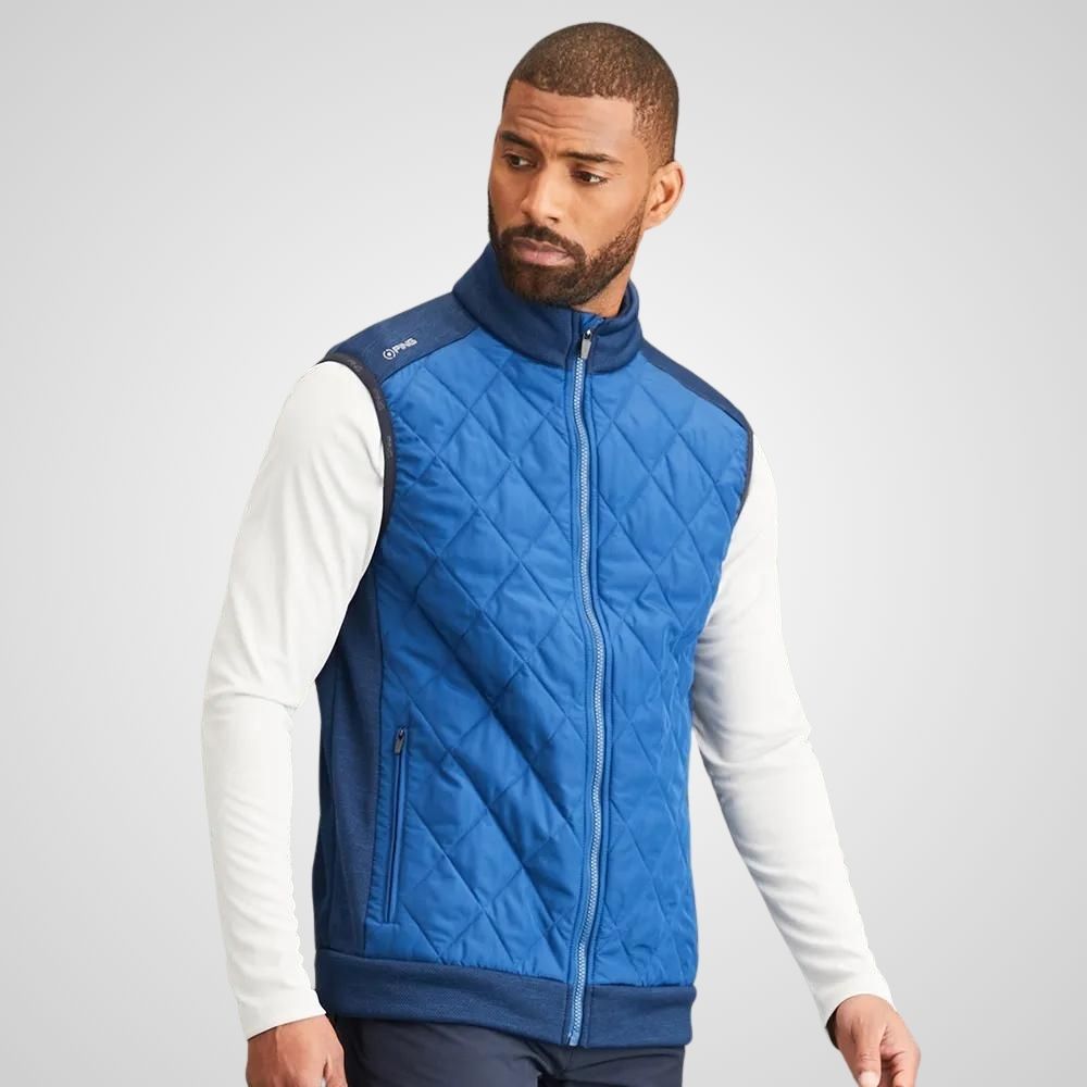 PING Men s Aaran Quilted Hybrid Golf Vest Foremost Golf