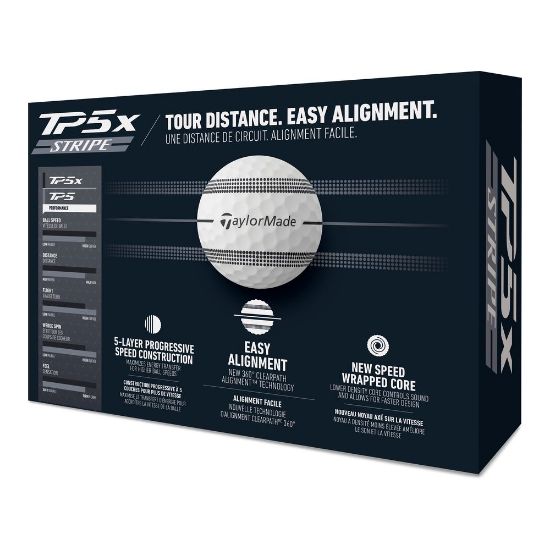 Picture of TaylorMade TP5x Stripe Golf Balls