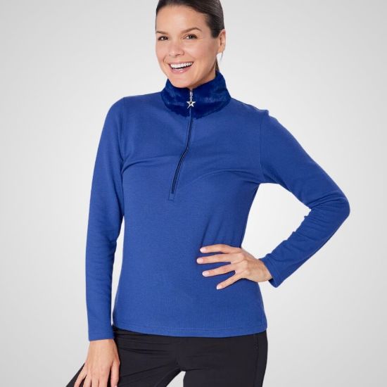 Picture of Swing Out Sister Ladies Tigress 1/4-Zip Golf Midlayer