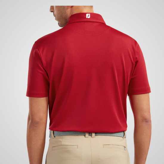 Picture of FootJoy Men's Stretch Pique Solid Golf Polo Shirt