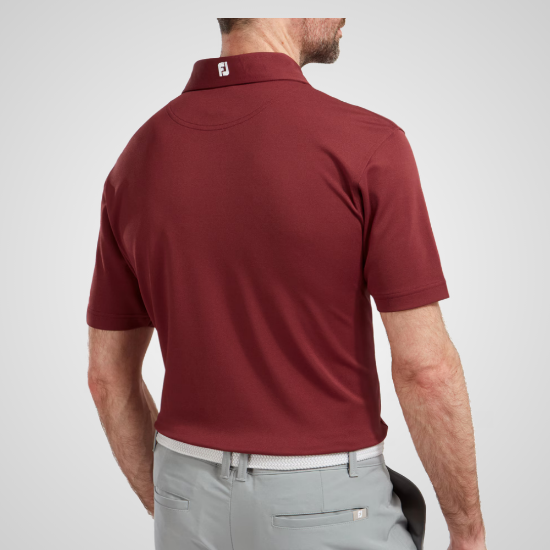 Picture of FootJoy Men's Stretch Pique Solid Golf Polo Shirt