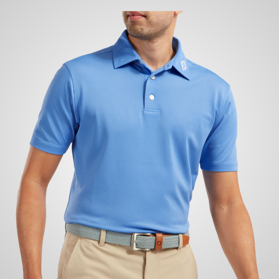 Picture of FootJoy Men's Stretch Pique Solid Golf Polo Shirt