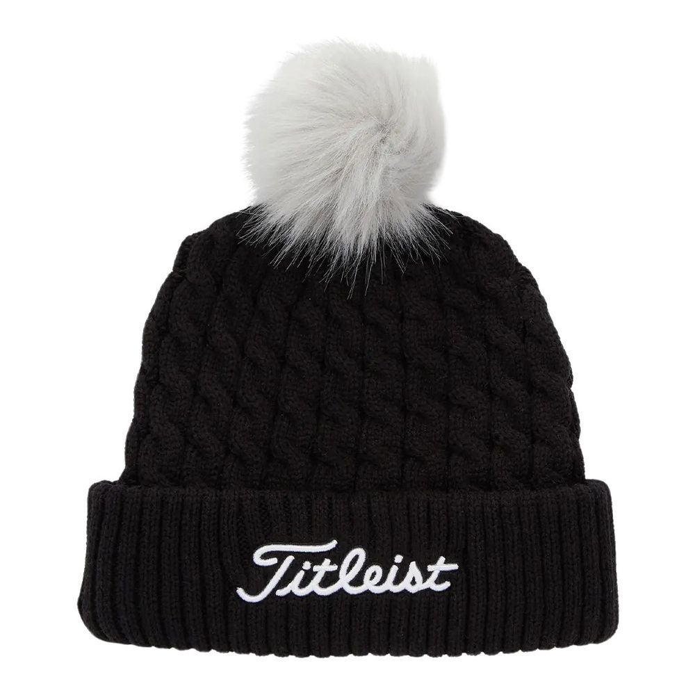 Titleist Cable Knit Pom Pom Golf Beanie