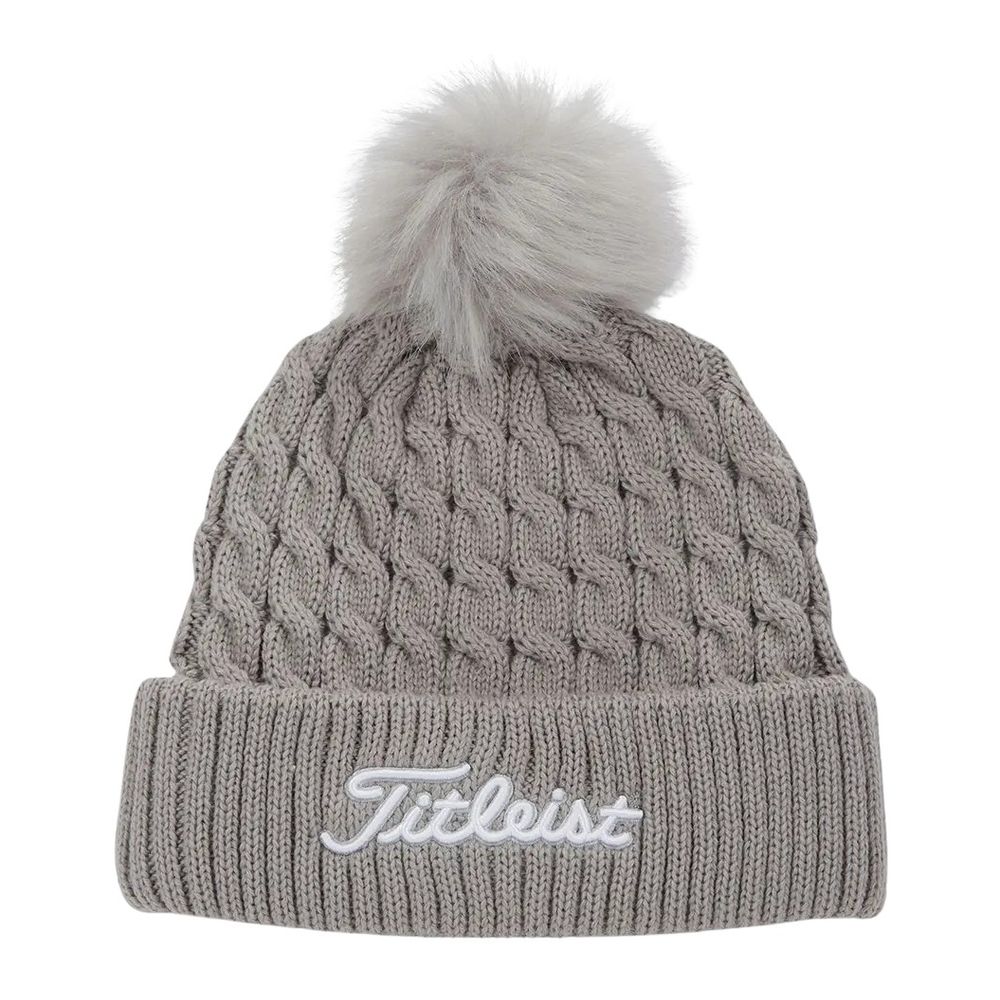 Titleist Cable Knit Pom Pom Golf Beanie