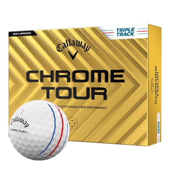 Picture of Callaway Chrome Tour (XMAS Double Dozen) Triple Track Golf Balls