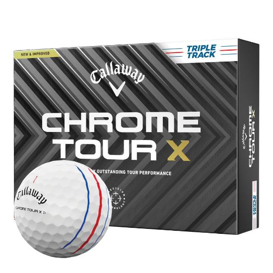 Picture of Callaway Chrome Tour X (XMAS Double Dozen) Triple Track Golf Balls