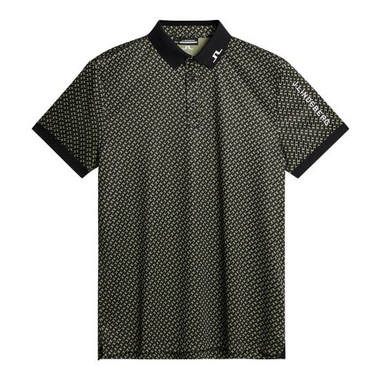 Picture of J.Lindeberg Men's Tour Tech Print Golf Polo Shirt