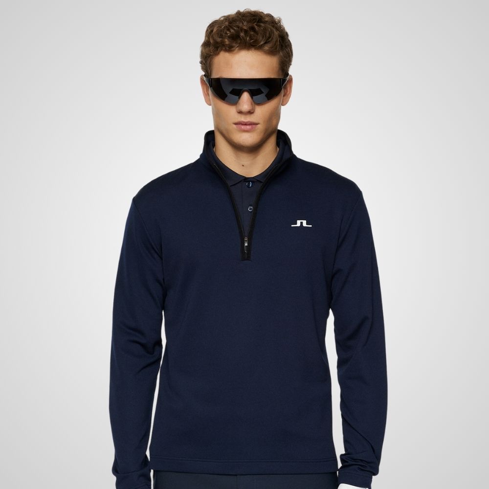 J.Lindeberg Men's Clide Quarter Zip Golf Mid Layer