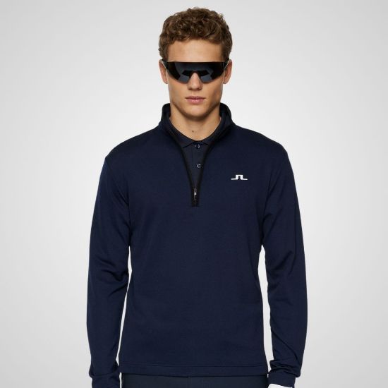 Picture of J.Lindeberg Men's Clide Quarter Zip Golf Mid Layer