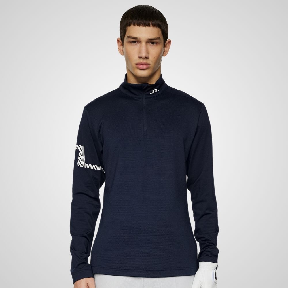 J.Lindeberg Men's Heath Strike Golf Midlayer