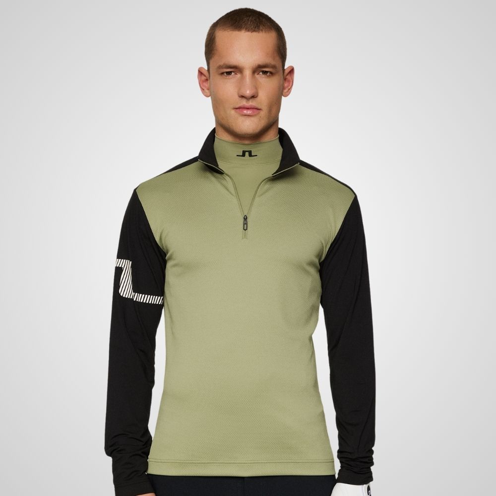 J.Lindeberg Men's Heath Strike Golf Midlayer