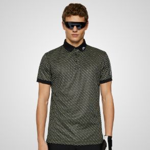 Picture of J.Lindeberg Men's Tour Tech Print Golf Polo Shirt