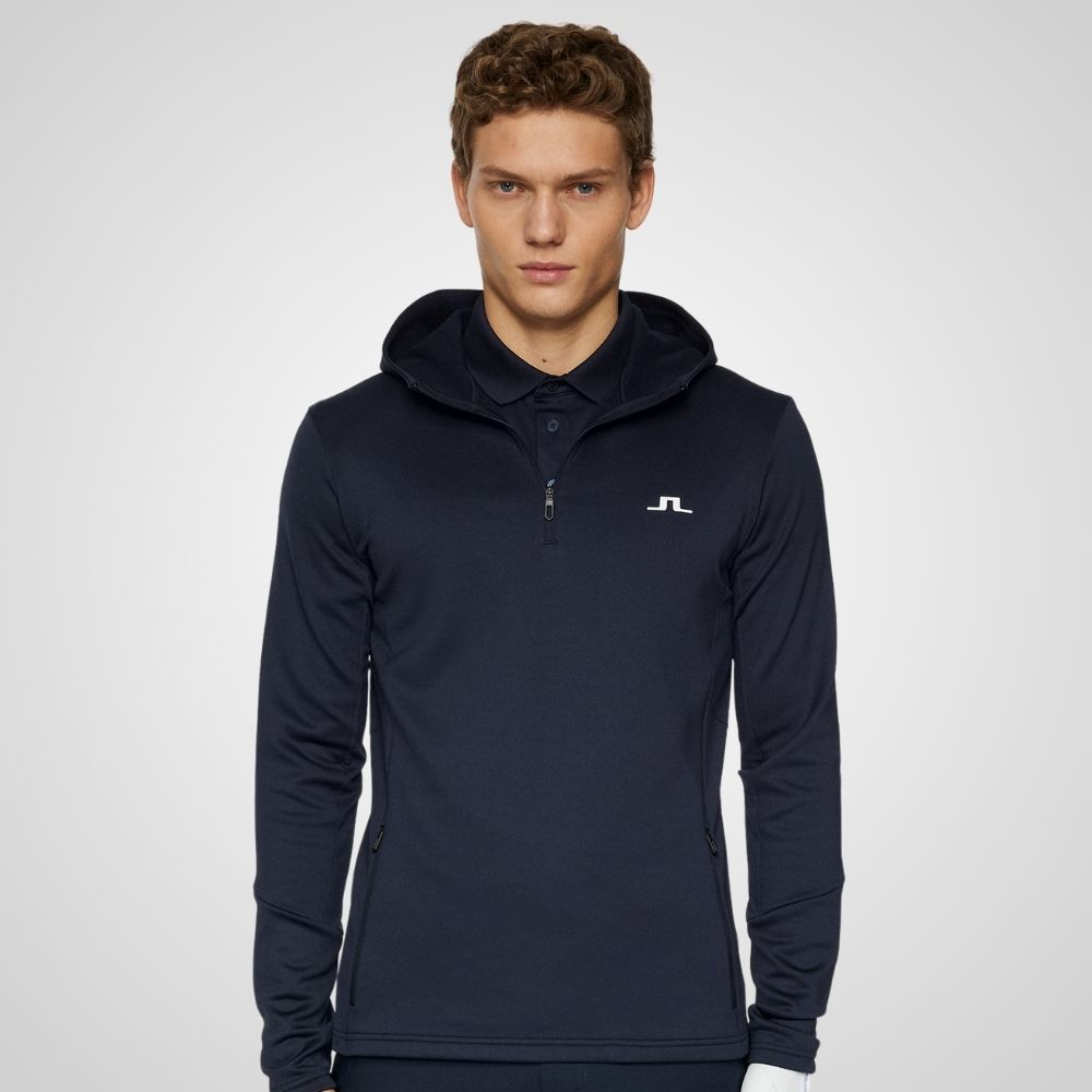 J.Lindeberg Men's Aerial 1/4 Zip Golf Hoodie