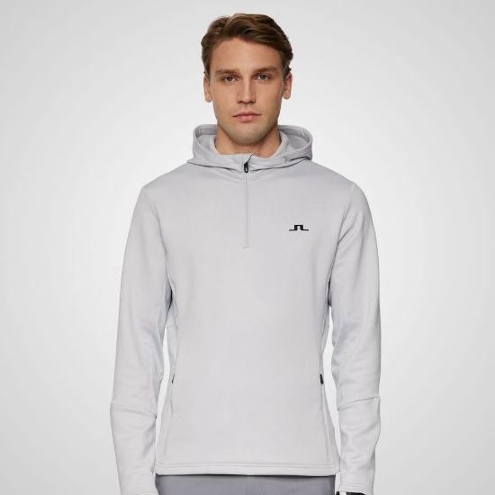 Picture of J.Lindeberg Men's Aerial 1/4 Zip Golf Hoodie