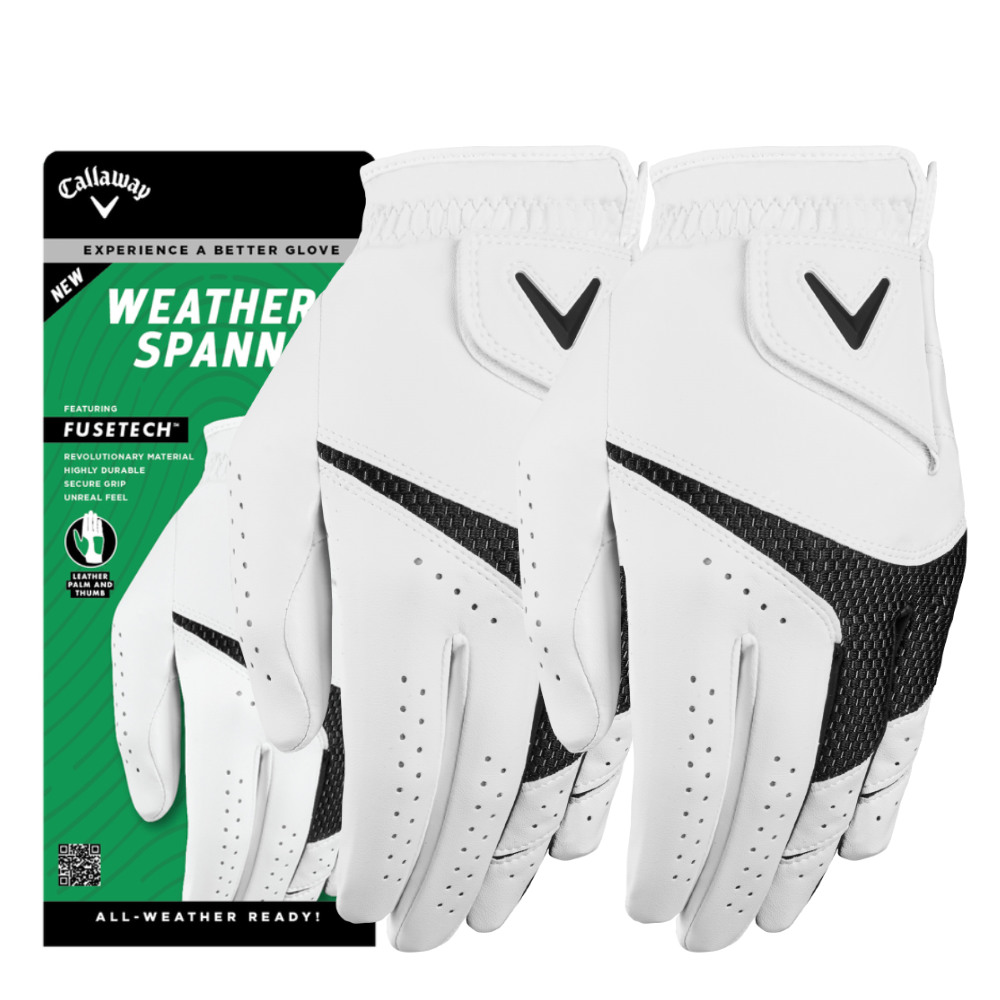 Callaway Men's Weather Spann Golf Glove (2-Pack)