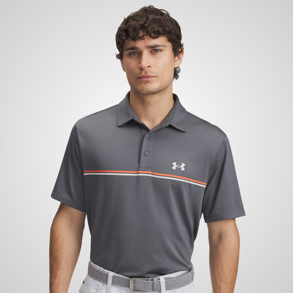 Under Armour Men's Playoff Stripe 3.0 Golf Polo Shirt