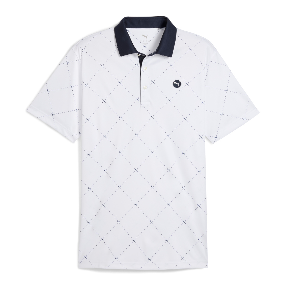 Puma Men's Pure 2.0 Argyle Golf Polo Shirt