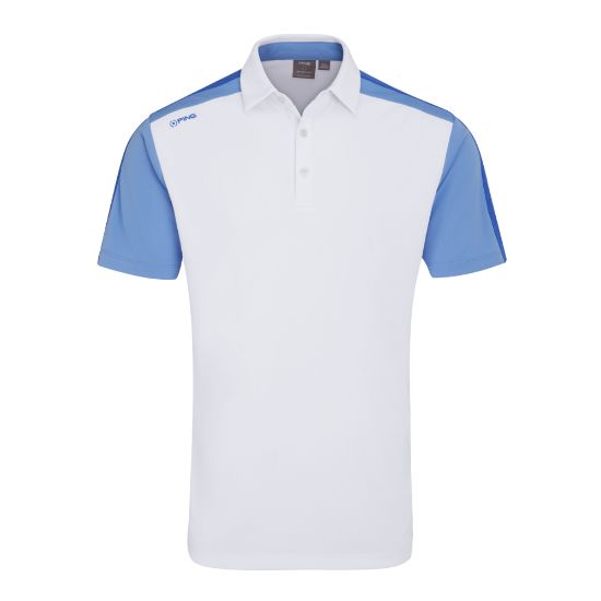 Picture of PING Men's Kelly Colour-Blocked Golf Polo Shirt