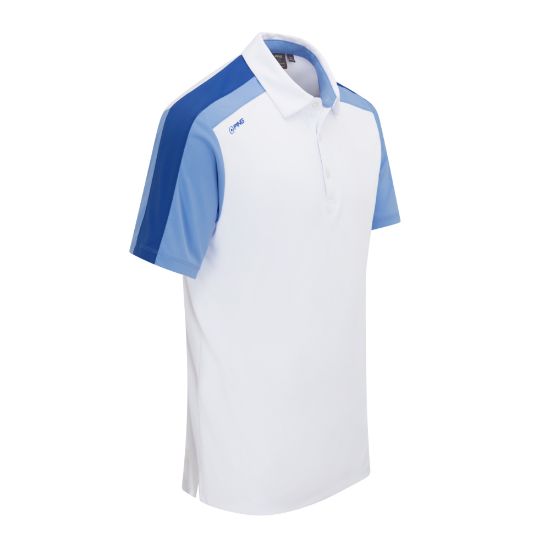 Picture of PING Men's Kelly Colour-Blocked Golf Polo Shirt