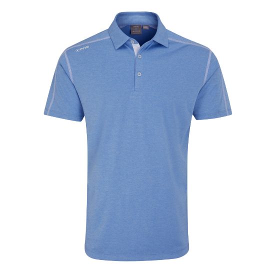 Picture of PING Men's Fynn Heathered Golf Polo Shirt