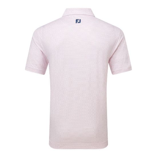 Picture of FootJoy Men's Wiggle Print Lisle Golf Polo Shirt