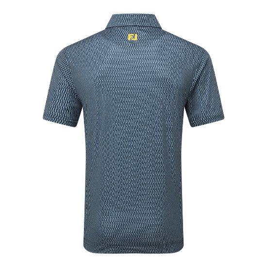 Picture of FootJoy Men's Wiggle Print Lisle Golf Polo Shirt