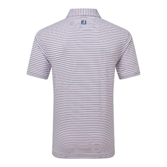 Picture of FootJoy Men's Balance Stripe Lisle Golf Polo Shirt