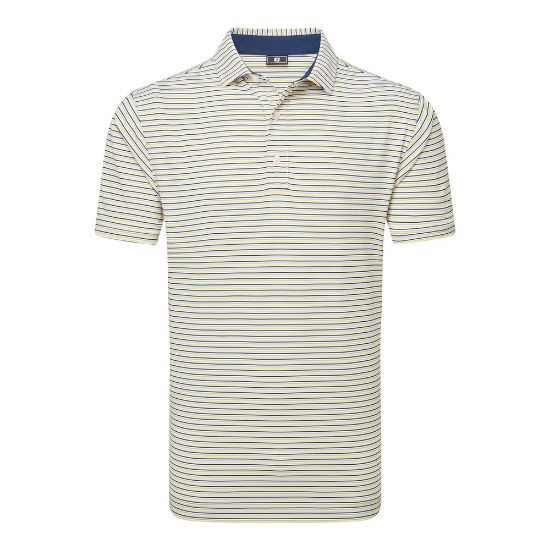 Picture of FootJoy Men's Balance Stripe Lisle Golf Polo Shirt