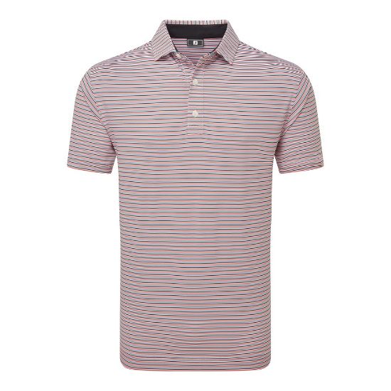 Picture of FootJoy Men's Balance Stripe Lisle Golf Polo Shirt