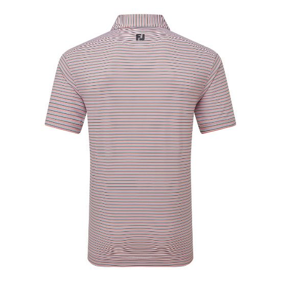 Picture of FootJoy Men's Balance Stripe Lisle Golf Polo Shirt