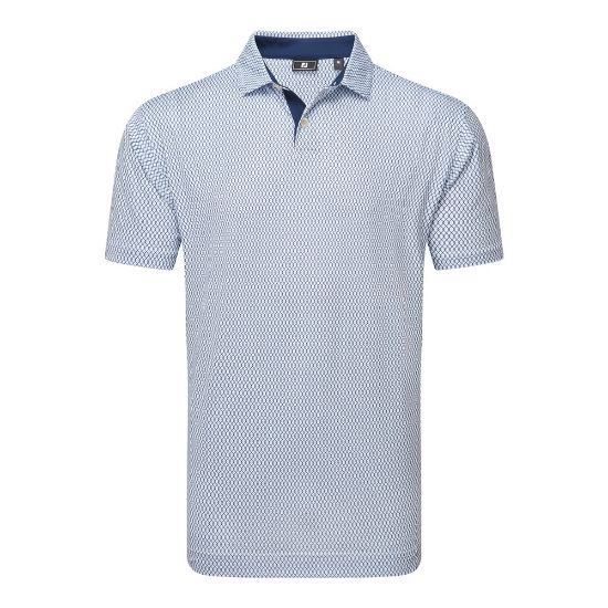 Picture of FootJoy Men's Irongate Print Lisle Golf Polo Shirt