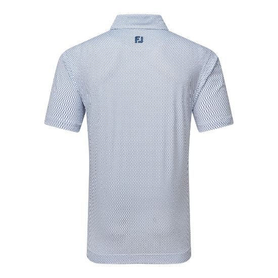 Picture of FootJoy Men's Irongate Print Lisle Golf Polo Shirt