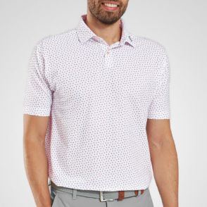 Picture of FootJoy Men's Bounce Print Pique Golf Polo shirt