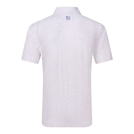 Picture of FootJoy Men's Bounce Print Pique Golf Polo shirt